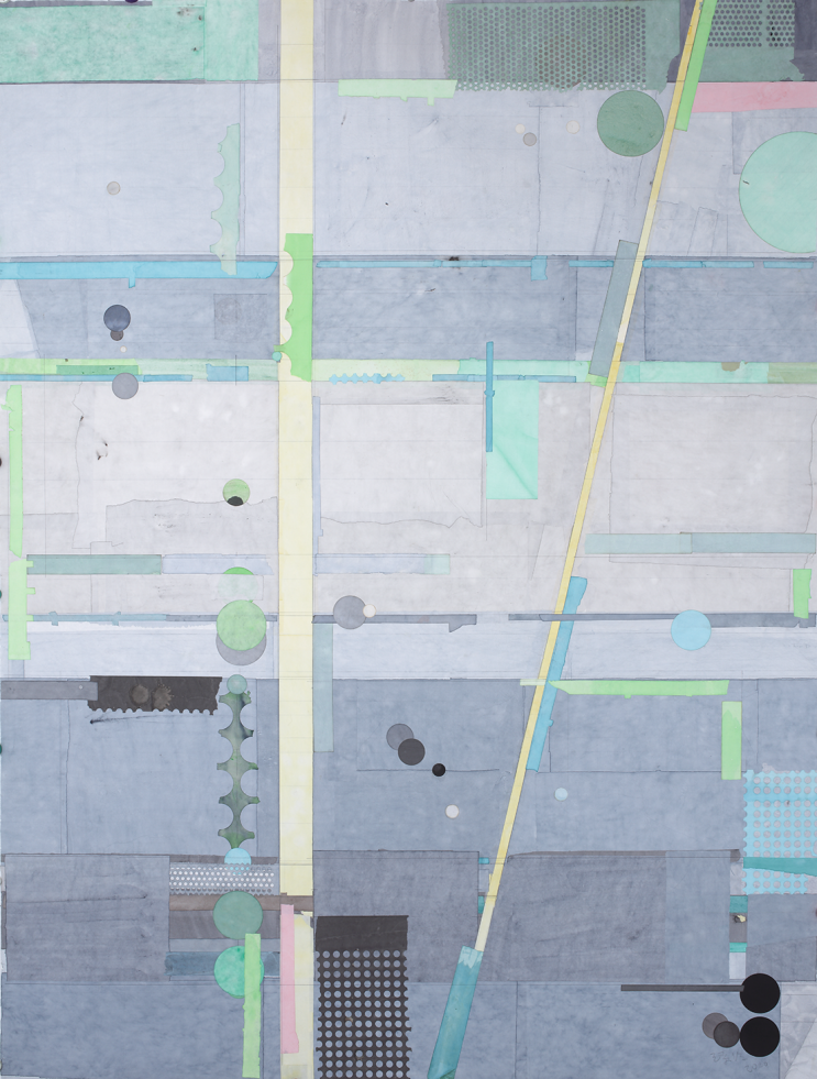 梁铨  幽致(竹）宣纸彩墨拼贴  162x123cm   2020年